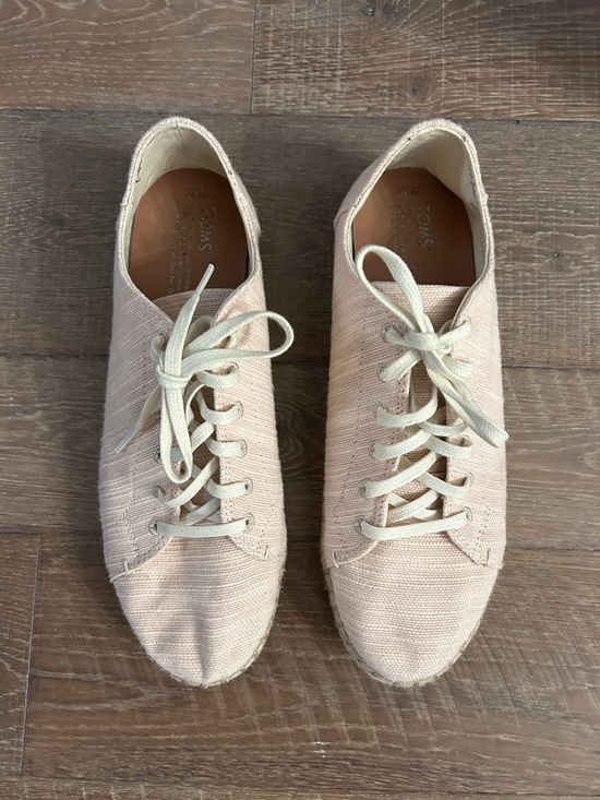 Toms Shoes - Toms Lena Canvas Lace-Up Espadrilles